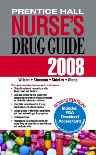 Prentice Hall Nurse's Drug Guide 2009   2008 9780132352000 Front Cover