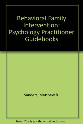 Behavioral Family Intervention  1993 9780205146000 Front Cover