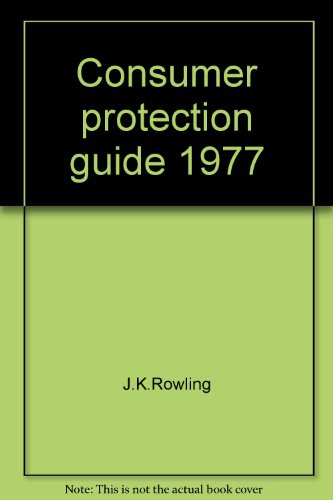 Consumer Protection Guide 1977  1976 9780026975001 Front Cover