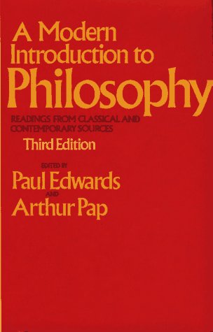 Modern Introduction to Philosophy 3rd 1973 9780029092002 Front Cover