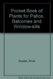 Pocket Book of Plants for Patios, Balconies and Window-Sills   1981 9780237455002 Front Cover