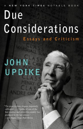Due Considerations Essays and Criticism N/A 9780345499004 Front Cover