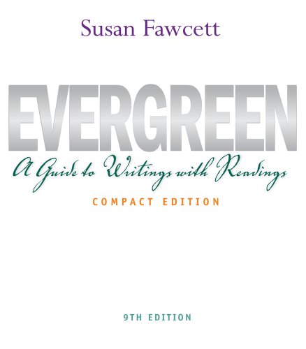 Evergreen A Guide to Writing with Readings 9th 2012 (Brief Edition) 9781111349004 Front Cover