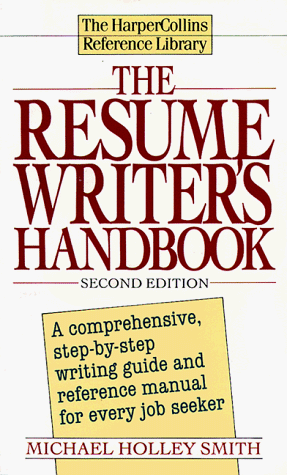 Resume Writer's Handbook  N/A 9780061093005 Front Cover