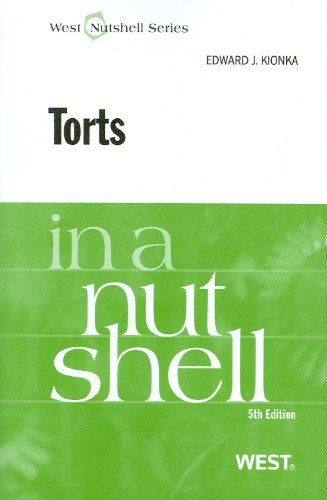 Torts  5th 2010 (Revised) 9780314195005 Front Cover