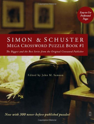 Simon and Schuster Mega Crossword Puzzle Book #1  N/A 9781416557005 Front Cover