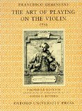 Art of Playing on the Violin, 1751 N/A 9780193222007 Front Cover