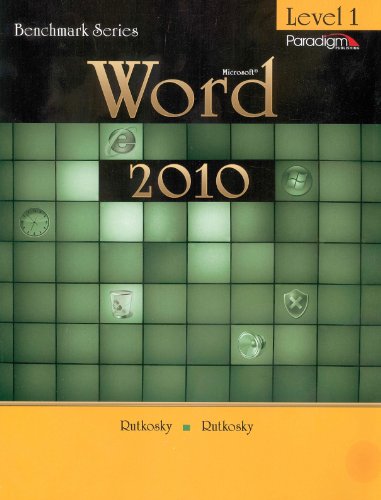 Benchmark Series: Microsoftï¿½Word 2010 Levels 1 Text with Data Files CD N/A 9780763843007 Front Cover