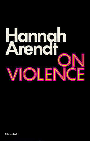 On Violence   1970 (Reprint) 9780156695008 Front Cover