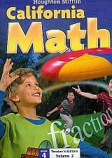 Mathmatics California, Level 4: Teacher Edition  2008 9780618827008 Front Cover