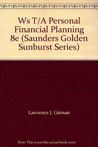 PERSONAL FINANCIAL PLANNING-WO 8th 1999 9780030237010 Front Cover
