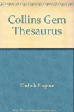 Collins Gem Thesaurus N/A 9780060812010 Front Cover