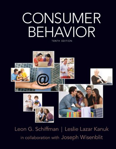 Consumer Behavior  10th 2010 9780135053010 Front Cover