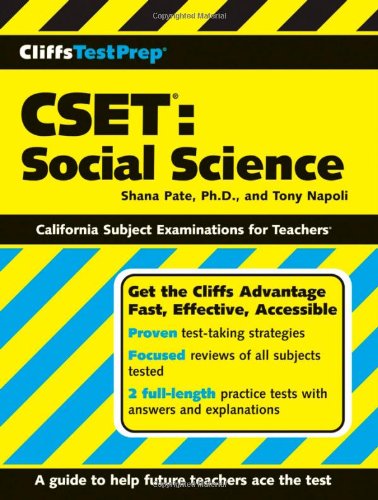 CSET Social Science  2007 9780470165010 Front Cover