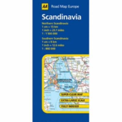 Scandinavia (AA Road Map Europe) N/A 9780749544010 Front Cover