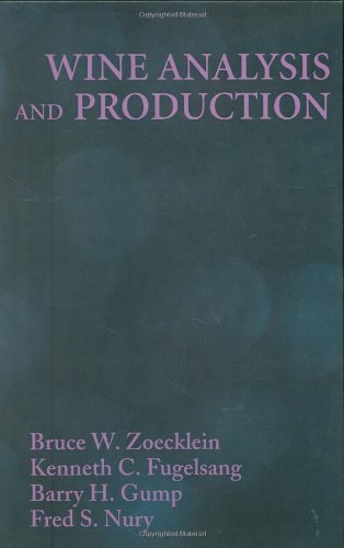 Wine Analysis and Production   1999 9780834217010 Front Cover