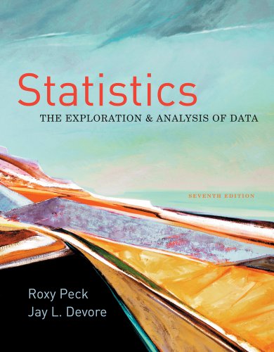 Statistics The Exploration and Analysis of Data 7th 2012 (Revised) 9780840058010 Front Cover