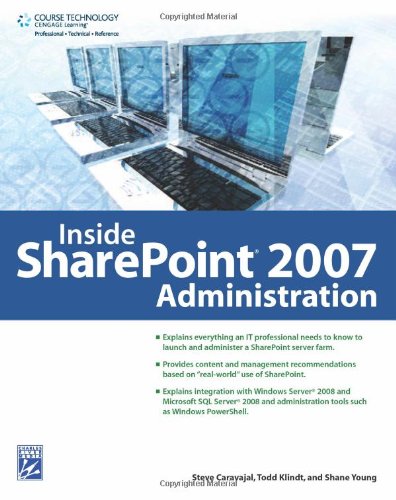 Inside SharePoint 2007 Administration   2009 9781584506010 Front Cover