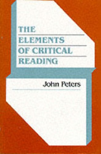 Elements of Critical Reading 1st 1991 9780023946011 Front Cover
