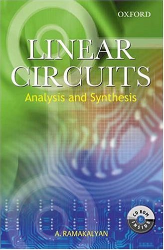 Linear Circuits Analysis and Synthesisincludes CD-ROM  2004 9780195670011 Front Cover