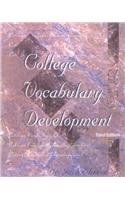 College Vocabulary Development   2000 9780324034011 Front Cover