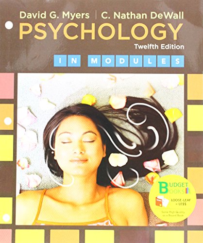 Psychology in Modules:   2017 9781319068011 Front Cover