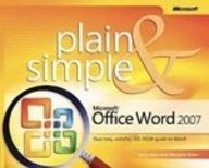 Microsoft Office Word 2007 Plain & Simple:  2008 9781435281011 Front Cover