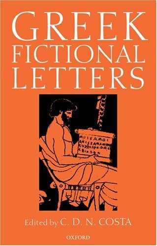 Greek Fictional Letters   2002 9780199240012 Front Cover