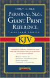Holy Bible: King James Version, Black, Bonded Leather, Personal Size Giant Print Reference  2006 9781598561012 Front Cover