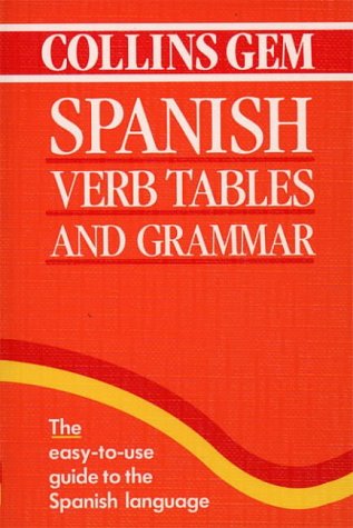 Collins Gem Span Verb Tables  3rd 9780004710013 Front Cover