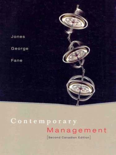 CONTEMPORARY MANAGEMENT >CANAD 2nd 2005 9780070922013 Front Cover