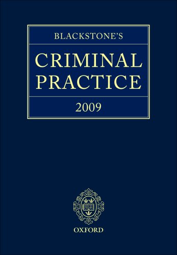 Blackstone's Criminal Practice 2009 Pack - Book and CD-ROM   2008 9780199553013 Front Cover