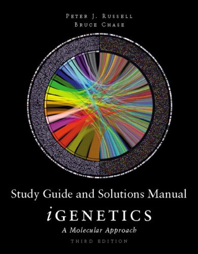 Student Study Guide and Solutions Manual for IGenetics A Molecular Approach 3rd 2010 9780321581013 Front Cover