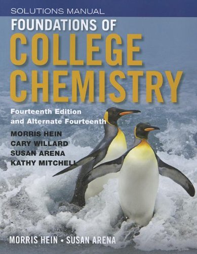 Foundations of College Chemistry  14th 2014 9781118289013 Front Cover