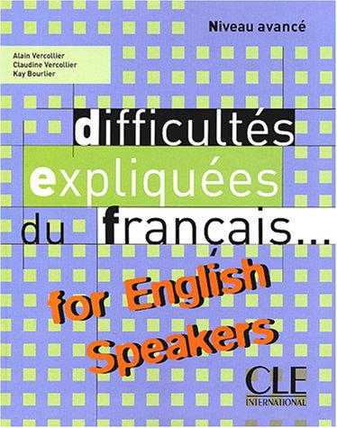 Difficultes Expliquees du Francais  2004 9782090337013 Front Cover