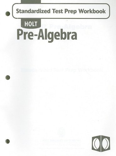 Pre-Algebra Standard Test Preparation 4th (Workbook) 9780030708015 Front Cover