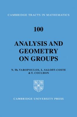 Analysis and Geometry on Groups   2008 9780521088015 Front Cover