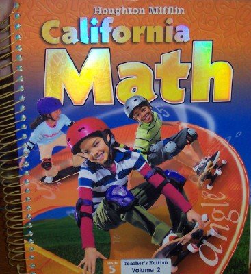 Mathmatics California, Level 5: Teacher Edition  2008 9780618827015 Front Cover