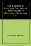 Elements of Language Support and Practice - Grade 11 N/A 9780030564017 Front Cover