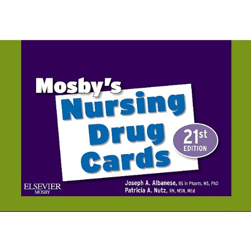 Mosby's Nursing Drug Cards  21st 2012 9780323077019 Front Cover