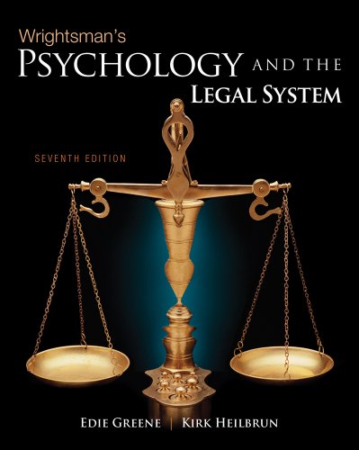 Psychology and the Legal System  7th 2011 9780495813019 Front Cover