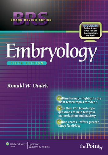 Embryology  5th 2011 (Revised) 9781605479019 Front Cover