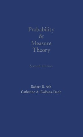 Probability and Measure Theory  2nd 2000 (Revised) 9780120652020 Front Cover