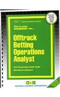 Offtrack Betting Operations Analyst  N/A 9780837333021 Front Cover