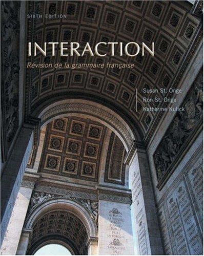 Interaction Rï¿½vision de Grammaire Franï¿½aise 6th 2003 (Revised) 9780838406021 Front Cover
