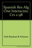 Algebra 1 Course 2 : Spanish Resources: Interactions N/A 9780030513022 Front Cover