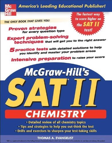 McGraw-Hill's SAT Subject Test Chemistry  2006 9780071455022 Front Cover