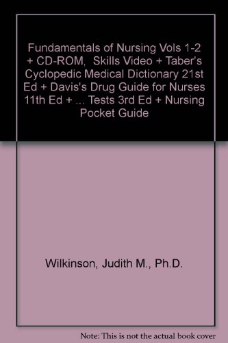 Package of Wilkinson's Fundamentals of Nursing, Skills Videos, Taber's 21/e, Davis's Drug Guide for Nurses, 11/e, Davis's Comprehensive Hbk of Lab/Diagnostic Tests 3/e and Nurse's Pocket Guide, 11/e   2006 9780803621022 Front Cover
