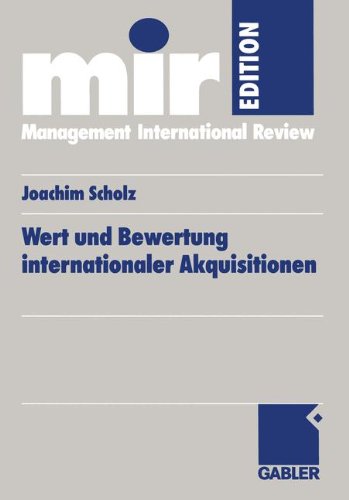 Wert Und Bewertung Internationaler Akquisitionen:   2000 9783409116022 Front Cover