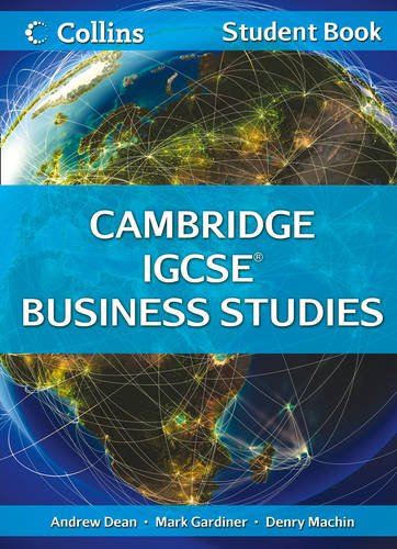 Cambridge IGCSE Business Studies Student Book   2013 (Student Manual, Study Guide, etc.) 9780007507023 Front Cover